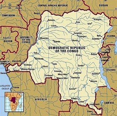 Democratic Republic of the Congo - Map