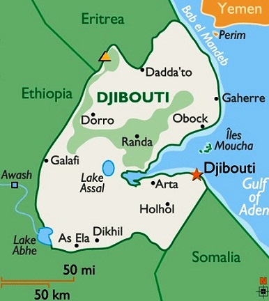 Djibouti - Map of Djibouti