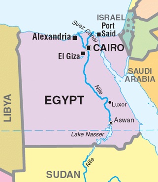Egypt  - Map of Egypt