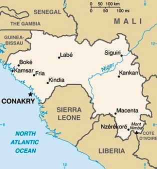 Guinea - Map of Guinea