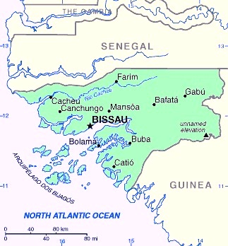 Guinea-Bissau - Map of Guinea-Bissau