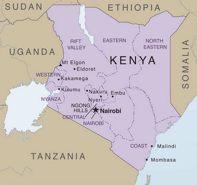 Kenya - Map of Kenya