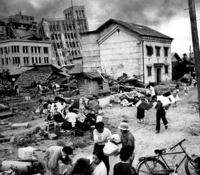 Fukui earthquake in June 28, 1948 - Ruined areas