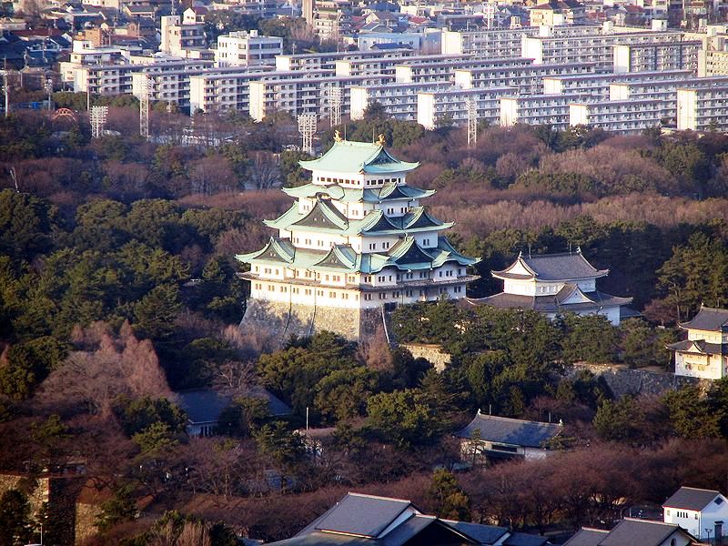 Nagoya - Aerial view of Nagoya Castle
