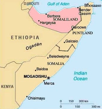 Somalia - Map of Somalia