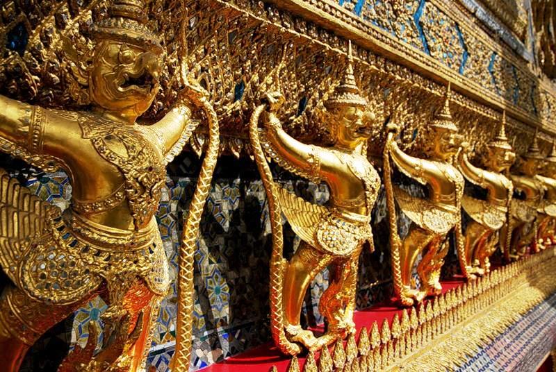 Bangkok in Thailand - Garuda and Nagas