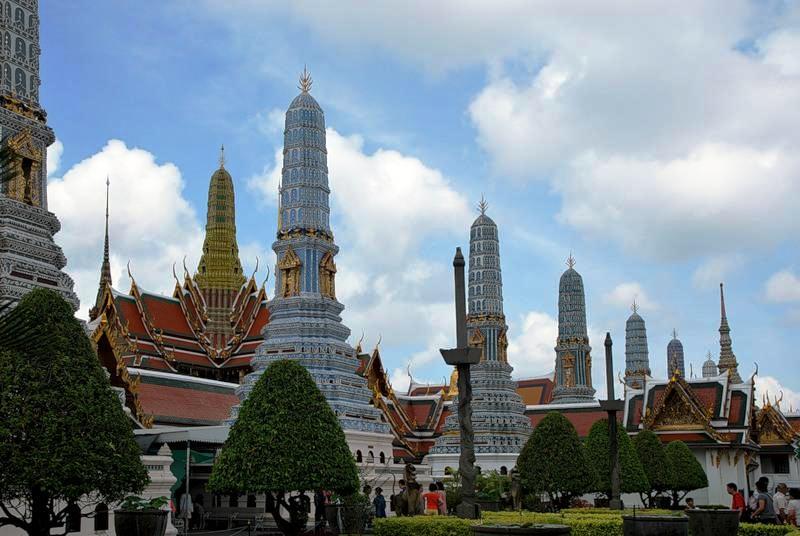 Bangkok in Thailand - Wat Phra Kaew complex
