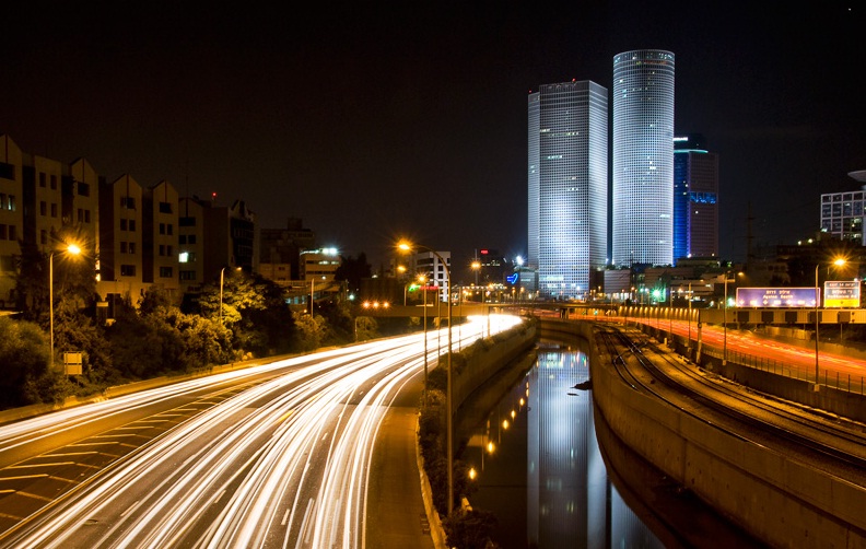 Tel Aviv in Israel - Night view