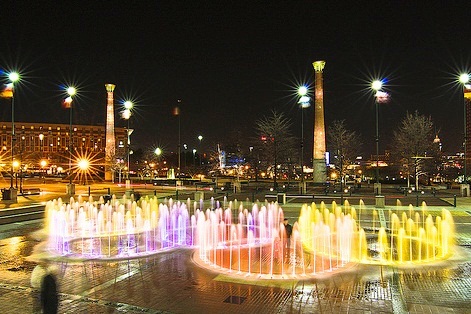 Centennial Olympic Park - Amazing night view