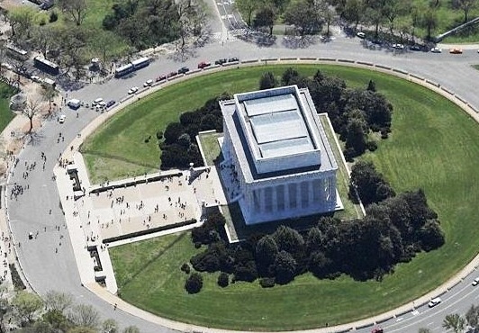 Lincoln Memorial - Aerial view