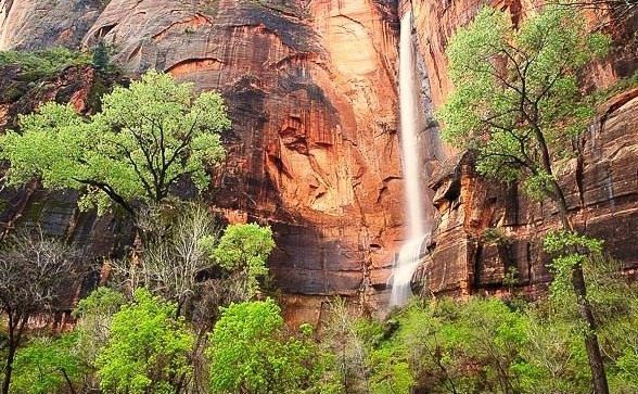 Utah Waterfalls - Zion Canyon Waterfalls