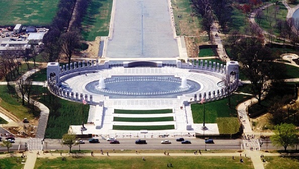 World War II Memorial - Aerial view