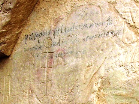 El Morro National Monument - Inscriptions on  rock