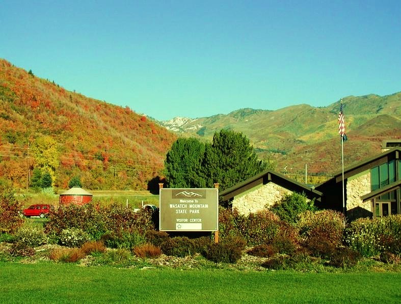 The Wasatch Mountain State Park  - Park entrance