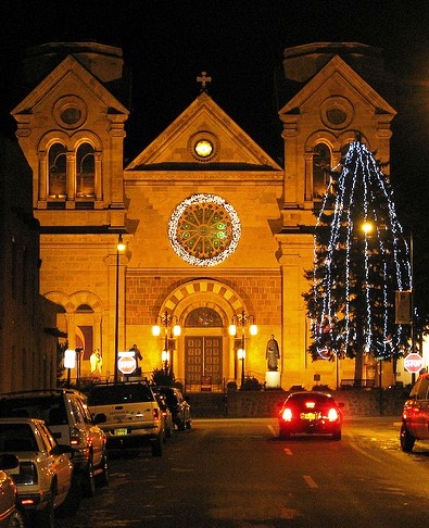 St.Francis Cathedral - Night view