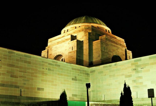 The Australian War Memorial  - Night view