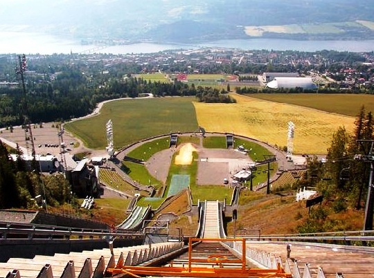 The town of Lillehammer - Ski Jump