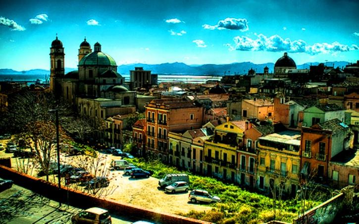 Cagliari in Sardinia, Italy - Tourist venue in Sardinia Island