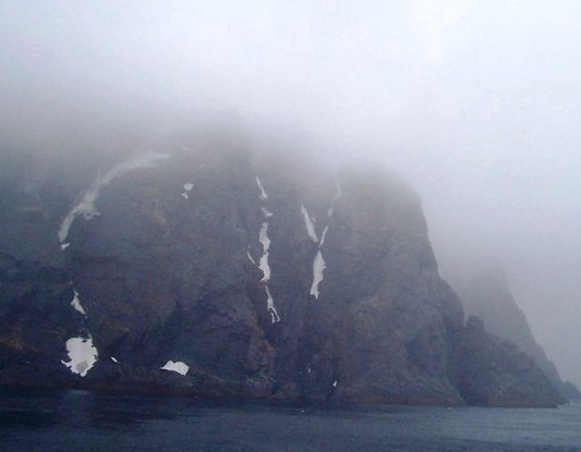 The North Cape - Foggy landscape