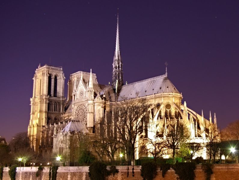 Notre Dame de Paris - Notre Dame night view