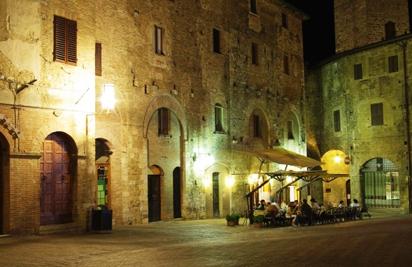 San Gimignano - San Gimignano view at night
