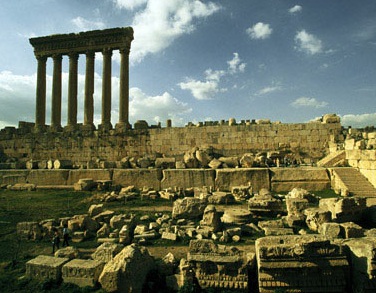 The Temples of Baalbeck - Ancient view
