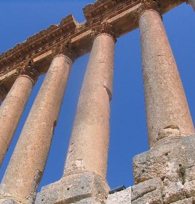 The Temples of Baalbeck - The columns