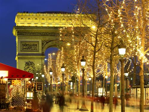 Arc de Triomphe - Arc de Triomphe and Champs-Elysees