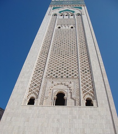 Casablanca- the most cosmopolitan city in the Islamic world  - The Hassan II Mosque minaret  