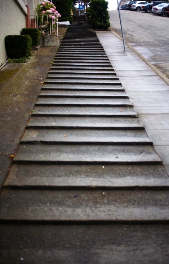 Filbert Street - Long stairs