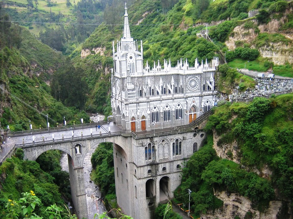 Las Lajas Cathedral - A rare architecture beauty 