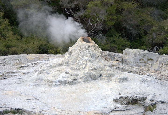  Lady Knox Geyser, New Zealand - Hot spring at the end