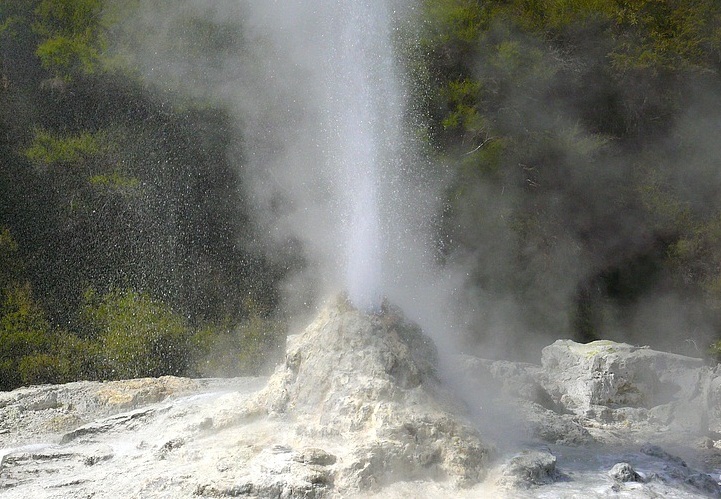  Lady Knox Geyser, New Zealand - Increasing eruption