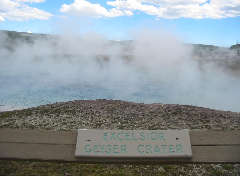 The Excelsior  Geyser, Yellowstone National Park - The crater of the geyser