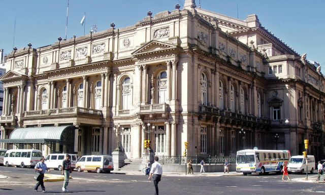Teatro Colon in Buenos Aires  - The facade of the theatre