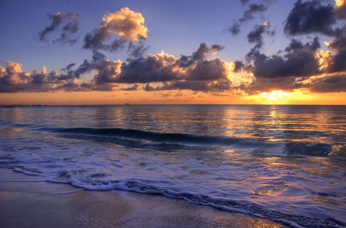 The Caribbean Sea - Wonderful sunset