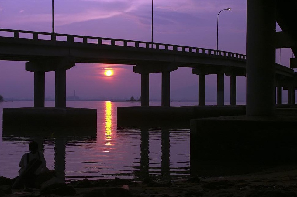 The Penang Bridge - The Bridge and the Sunrise