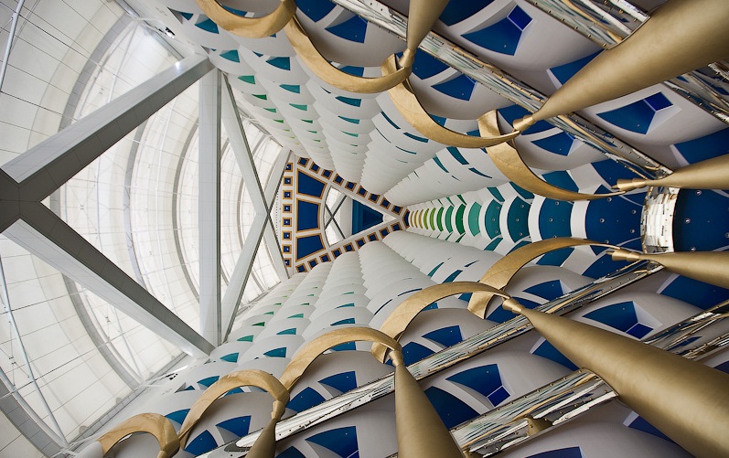 The Burj- al-Arab Hotel, Dubai - Spectacular design