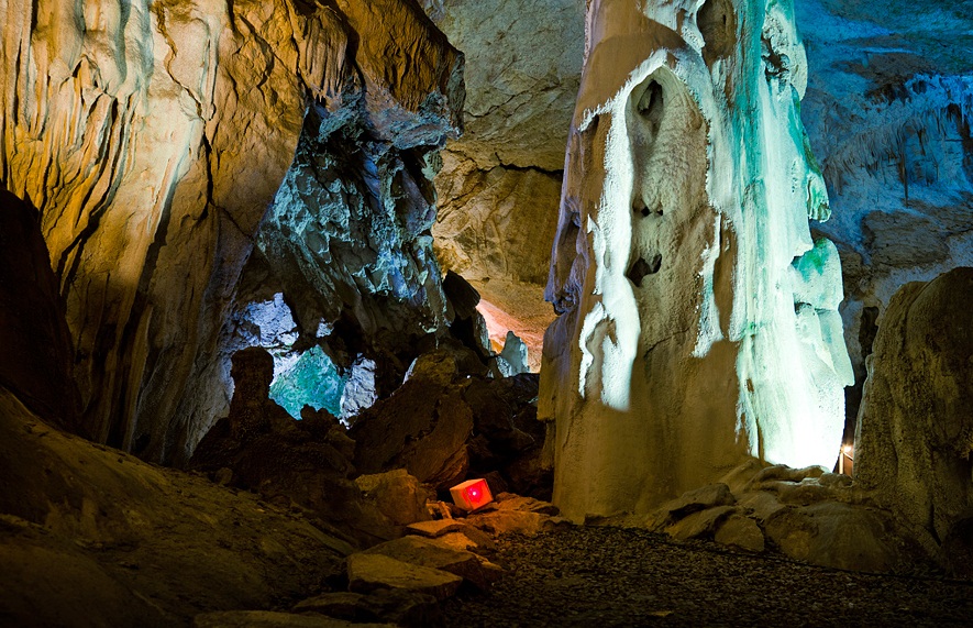 The Marble Cave, Crimea - Fantastically shaped stalactites