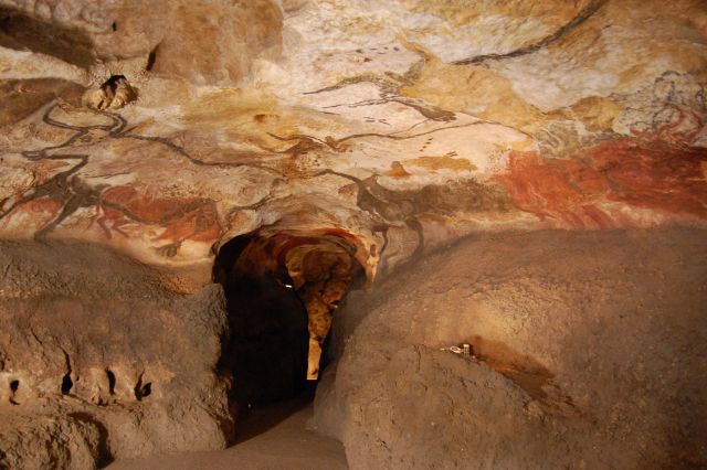 The cave of Lascaux, France - Interior of the Cave