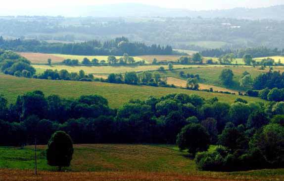 Auvergne - Auvergne countryside view