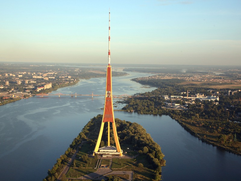 TV Tower, Riga - Wonderful view on the banks of the Daugava River