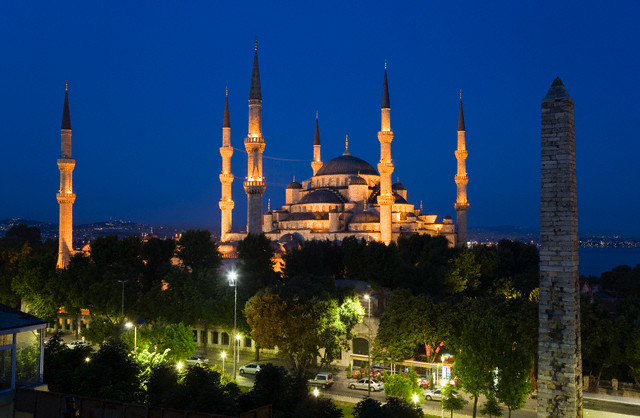 Istanbul in Turkey - Blue Mosque view
