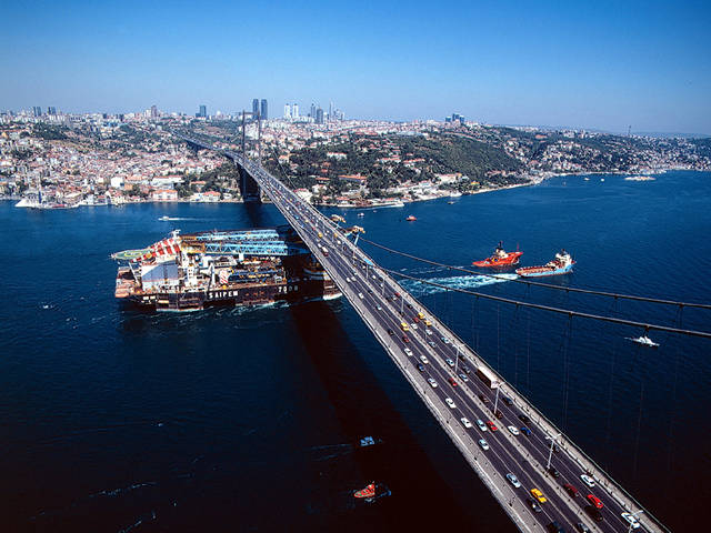 Istanbul in Turkey - Bosphorus view
