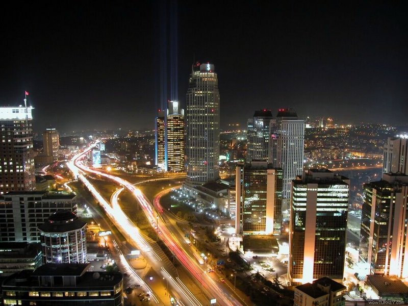 Istanbul in Turkey - Levent financial district in Istanbul