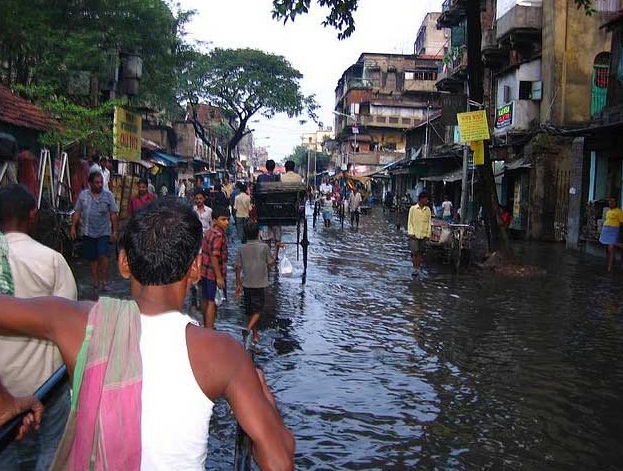 Calcutta - A beautiful city of India  - Flood