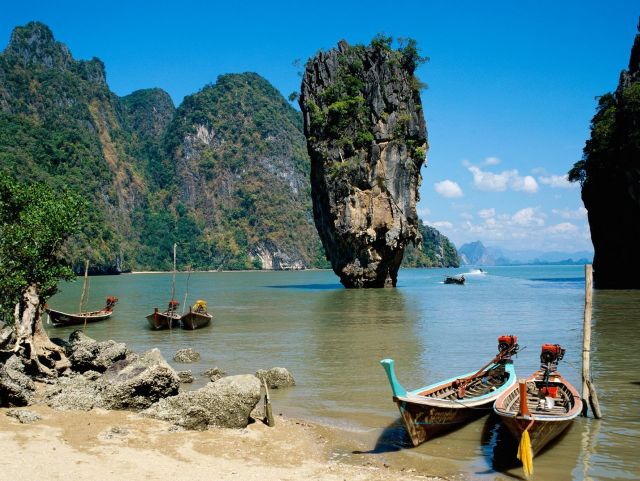 James Bond Island -  a popular attraction in Thailand  - Magical place