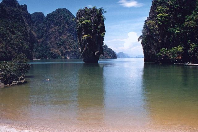 James Bond Island -  a popular attraction in Thailand  - Picturesque place
