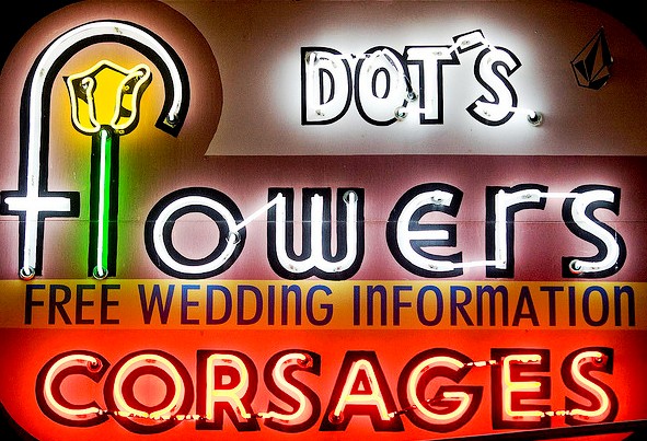 Fremont Street  Experience - Dots Flowers