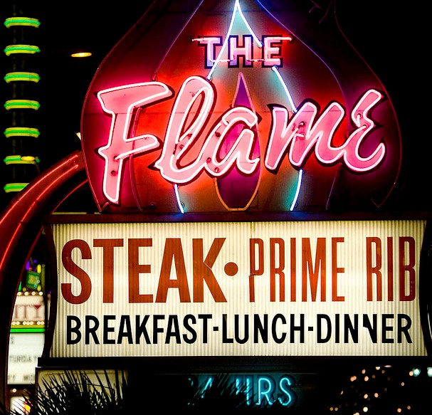Fremont Street  Experience - The Flame Restaurant